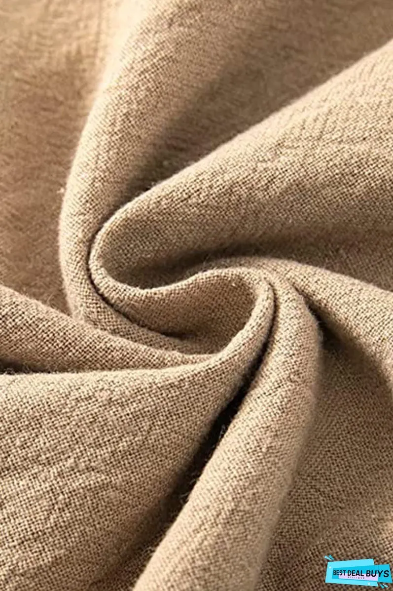 Ubud -High waist cotton linen pants