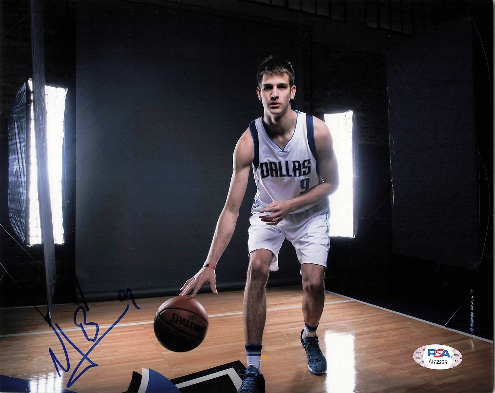 NICOLAS BRUSSINO signed 8x10 Photo Poster painting PSA/DNA Dallas Mavericks Autographed