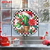 Acrylic 2D Flat DIY Christmas Cactus Diamond Art Pendant Wall Decoration