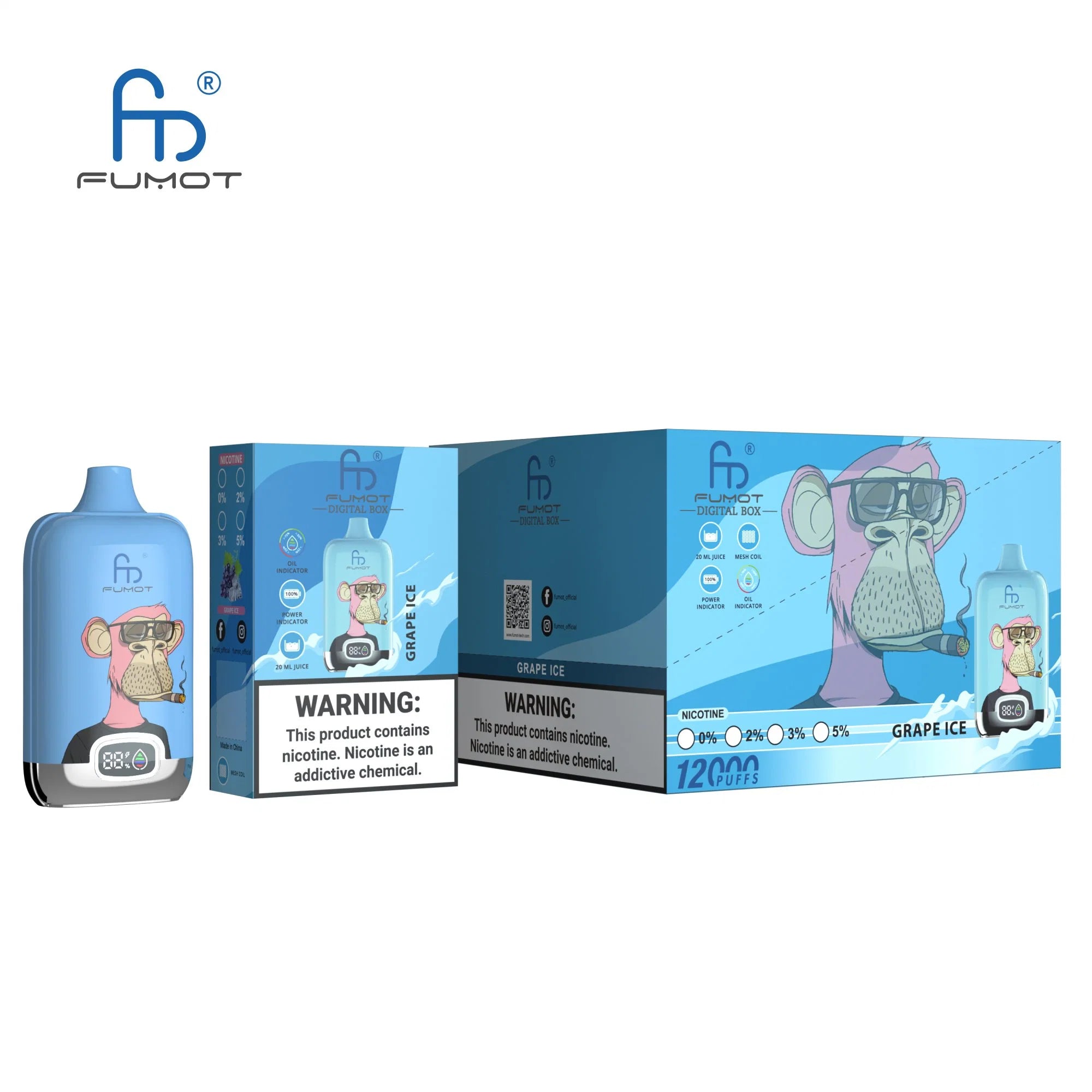 RandM Digtal box 12000  Puffs Disposable Vape Wholesale Fumot CTYVape