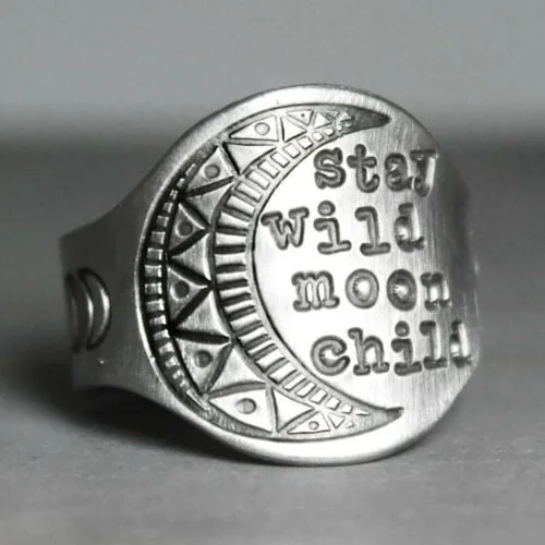 🔥Last Day 75% OFF🎁"Stay Wild Moon Child"Ring