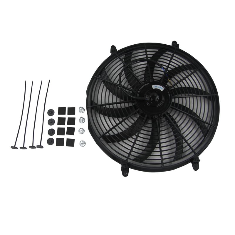 Alloyworks STRENGTHEN COOLING 16" 12v Slim Thin Fan Push Pull Radiator Cooling Electric Radiator Fan USA-120W