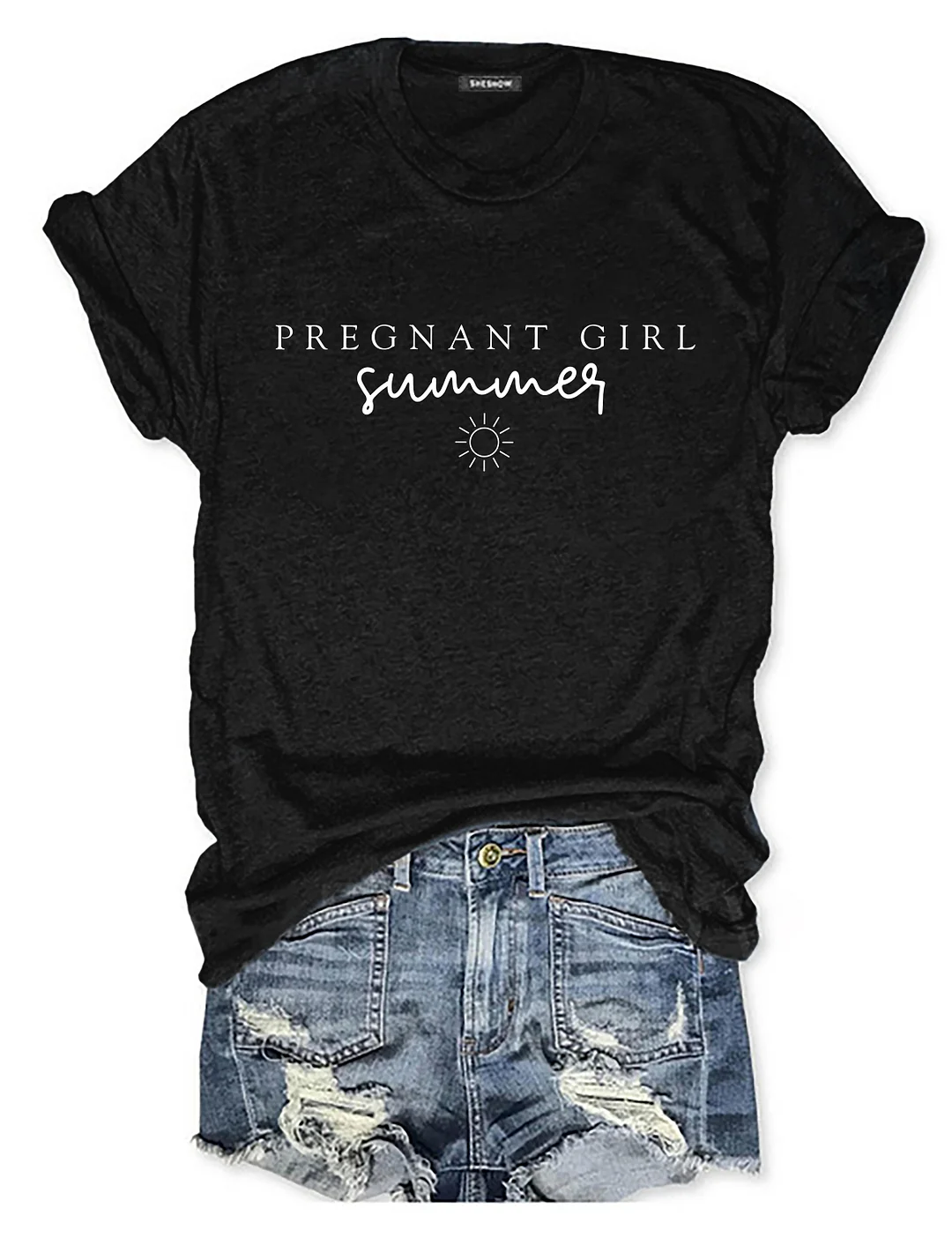 Pregnant Girl Summer T-shirt