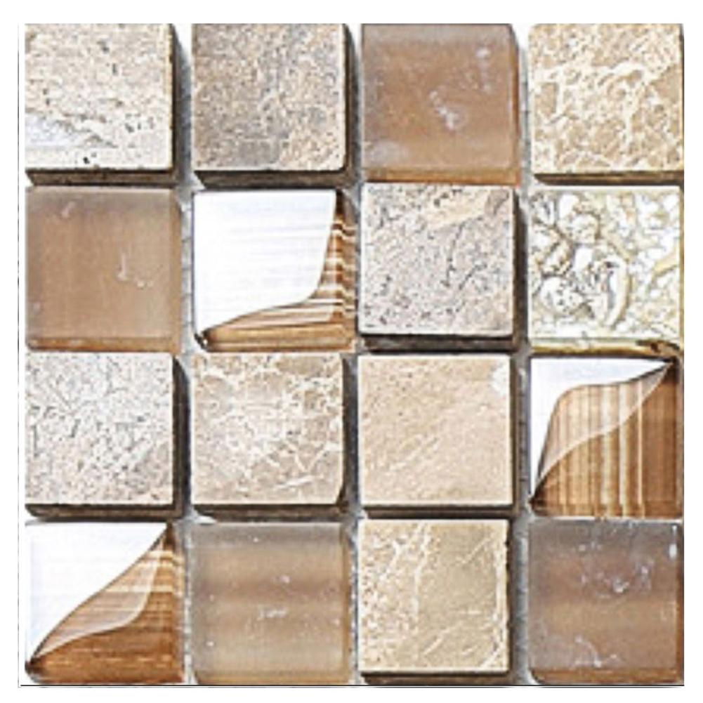 

10pcs Mosaic Tile Wall Sticker PVC Waterproof Tiles Decals Kitchen Decor, 501 Original