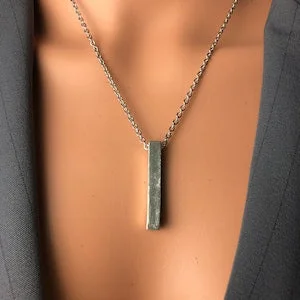 pornhint Pornhint Discreet public day collar Submissive All stainless steel chain and Distressed Bar whip crop flogger pillar pendant drop necklace