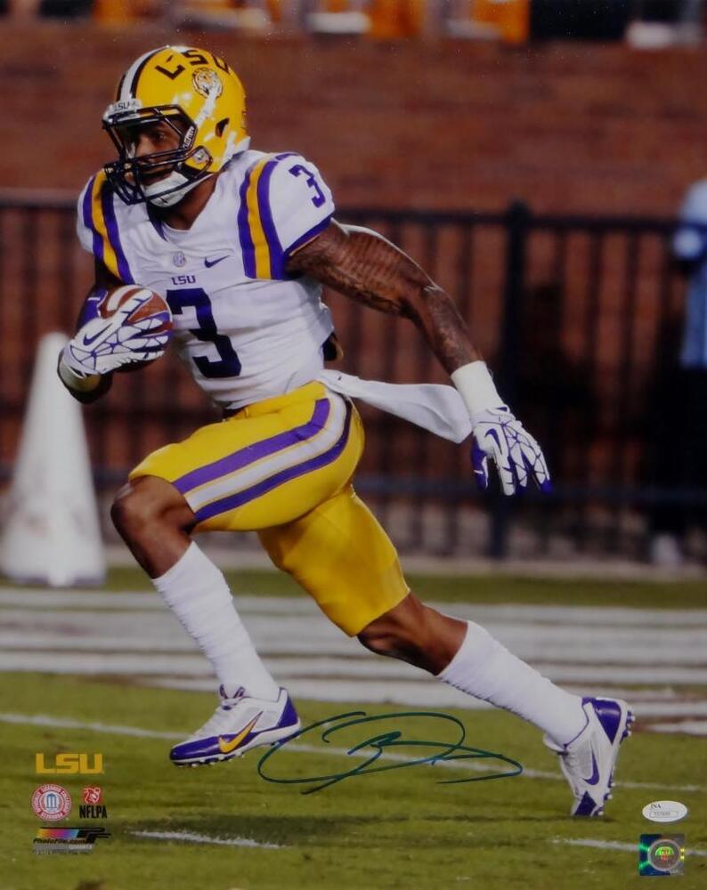 Odell Beckham Autographed LSU 16x20 On Field PF Photo Poster painting- JSA Auth