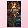 (Big Size) Goddess - 11CT Stamped Cross Stitch 50*90cm/19.69*35.43in