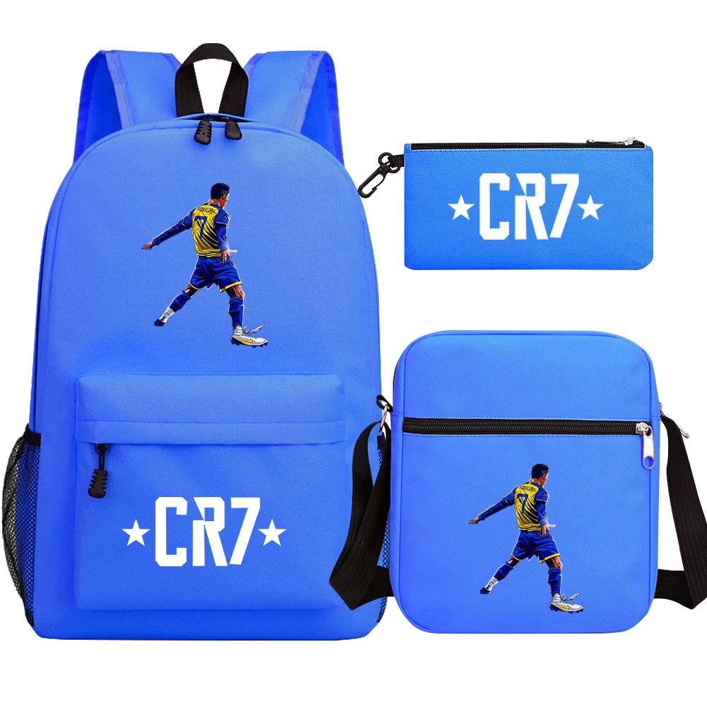 Mayoulove Cristiano Ronaldo Backpack Lightweight Design with Adjustable Straps for School Use-Mayoulove