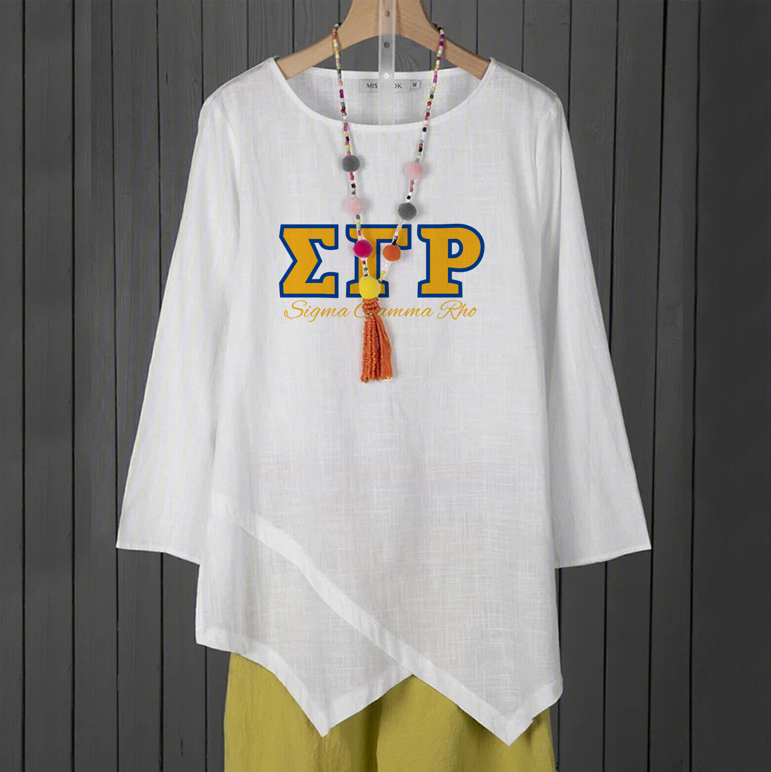 Casual loose all-match solid color long-sleeved T-shirt