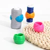 2pcs Bobbin Clips Mini Silica Gel Retaining Clips for Fixed Spool