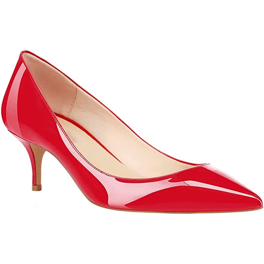 2.36" Kitten Heels Pumps Comfortable Women Daily Shoes-MERUMOTE