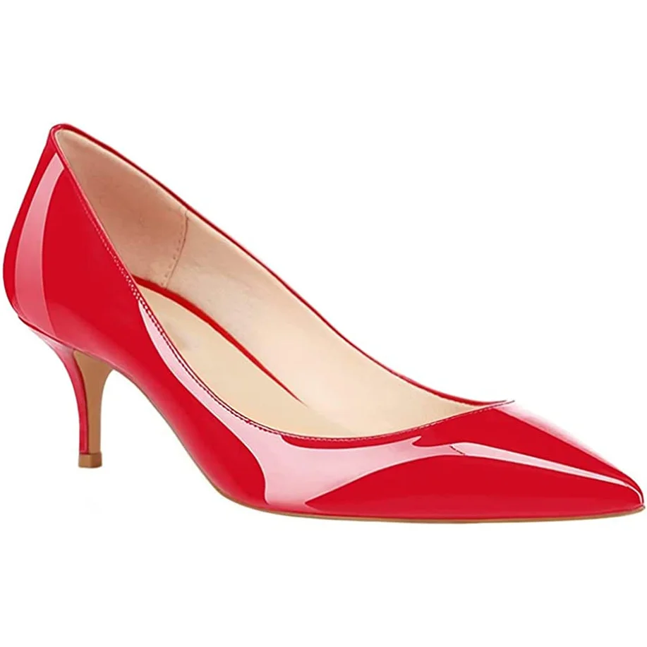 2.36" Kitten Heels Pumps Comfortable Women Daily Shoes-MERUMOTE