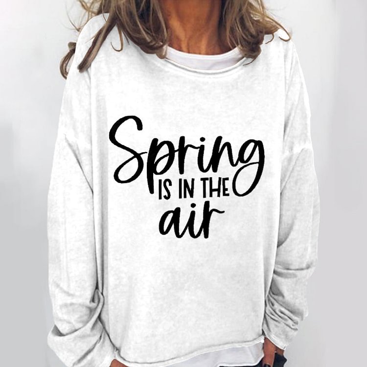 VChics Spring In The Air Print Sweatshirt