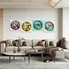 4pcs Diamond Painting -DIY Round Drill Birds Dragonflies