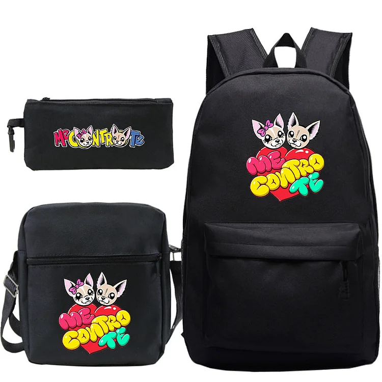 MayouLove Printed Ryan Toys Review Student Backpack,Shoulder Bag,Pencil Bag Three-piece Set-Mayoulove