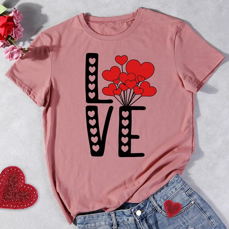 Love heart balloon  T-Shirt-011935-Annaletters