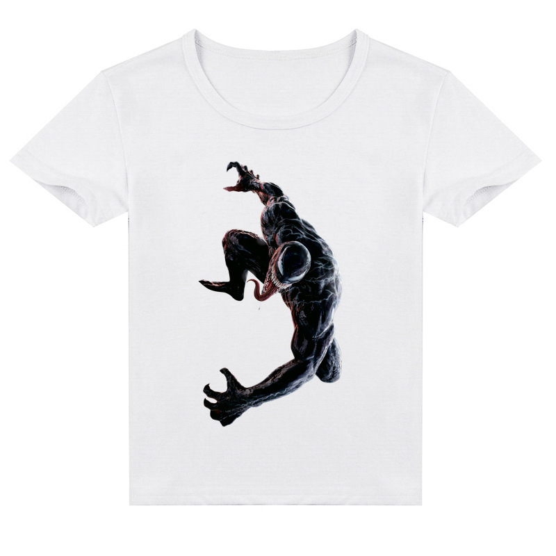Mayoulove Venom T-shirt - Cool Spider-Man Anti-Hero Tee for Boys and Girls - Unique Cartoon Graphic Design - Perfect for Marvel Fans - Kid's Summer Casual Wear-Mayoulove