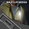 Rechargeable Flashlight with Buzzer Magnetic Work Light Torch for Emergency Use