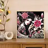 Enchanting Geisha Woman-Partial Special Shaped Diamond Painting 30*30CM