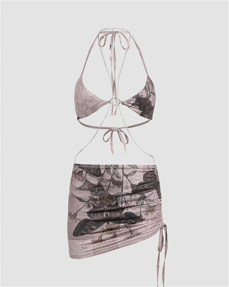 Lara Bikini Coord Skirt Set