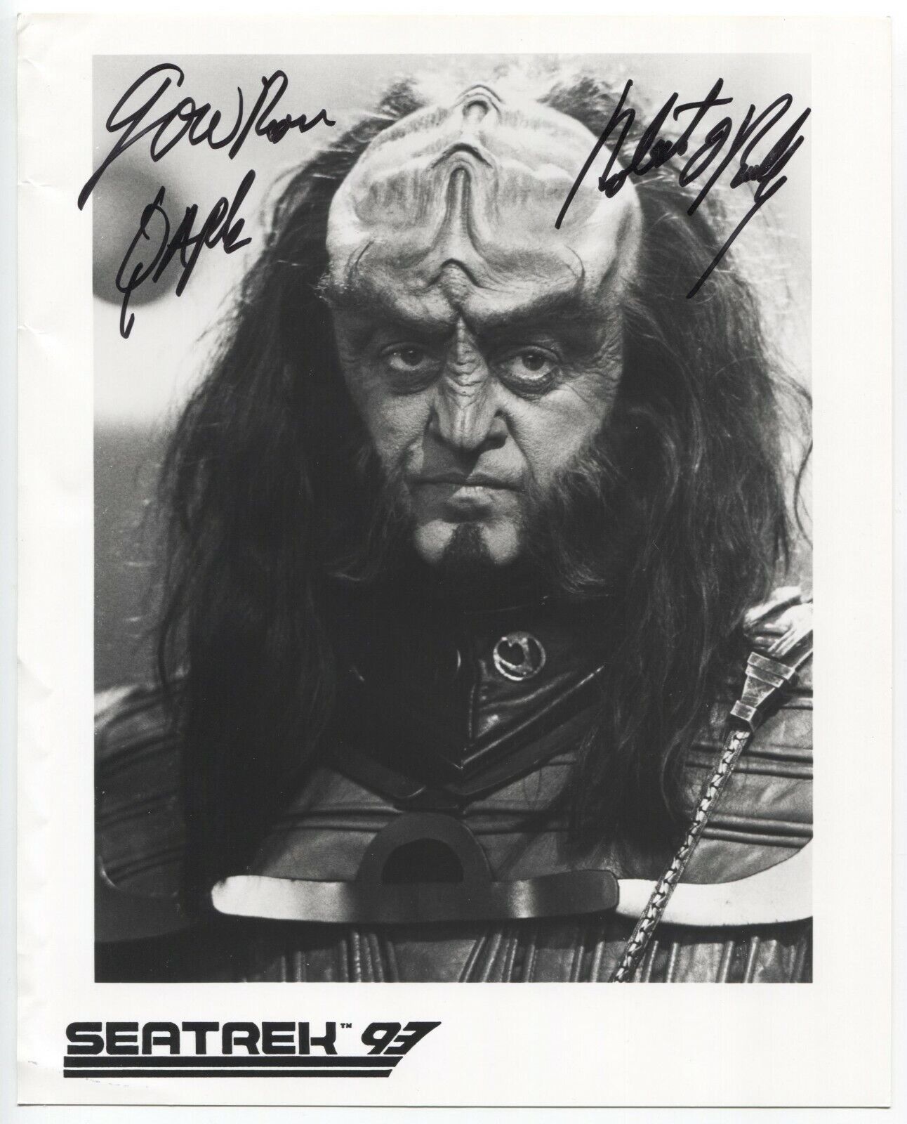 Robert O'Reilly Signed 8x10 Inch Photo Poster painting Autographed Signature Star Trek TNG