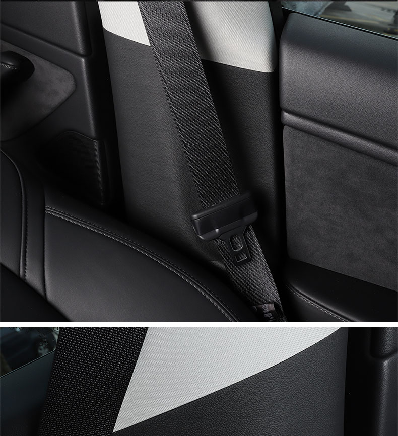 Car Seat Belt B-Pillar Protective Pad Safety Anti-scratch Interior for Tesla Model 3 2021