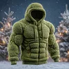 3D Print Christmas Ugly Sweater Unisex Black Ugly Hoodies by Inlyline