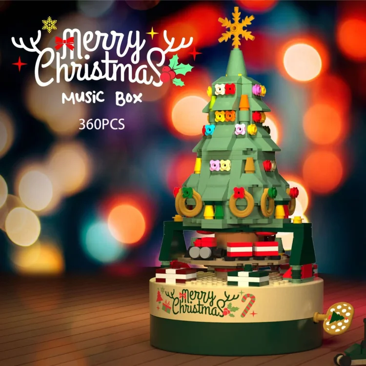 🔥Last Day 50%OFF🔥360 PCS Music Box Christmas Tree Building Blocks