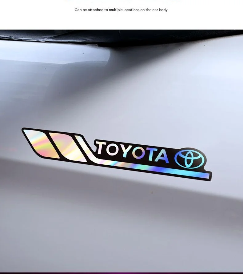 Car laser flash sports modification stickers