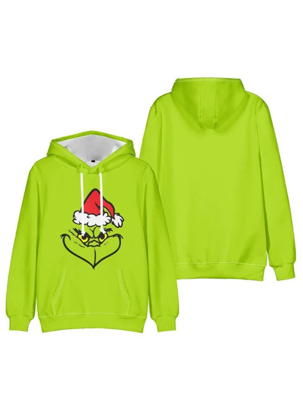 Christmas 5D printed pullover sweatshirt Flusfy