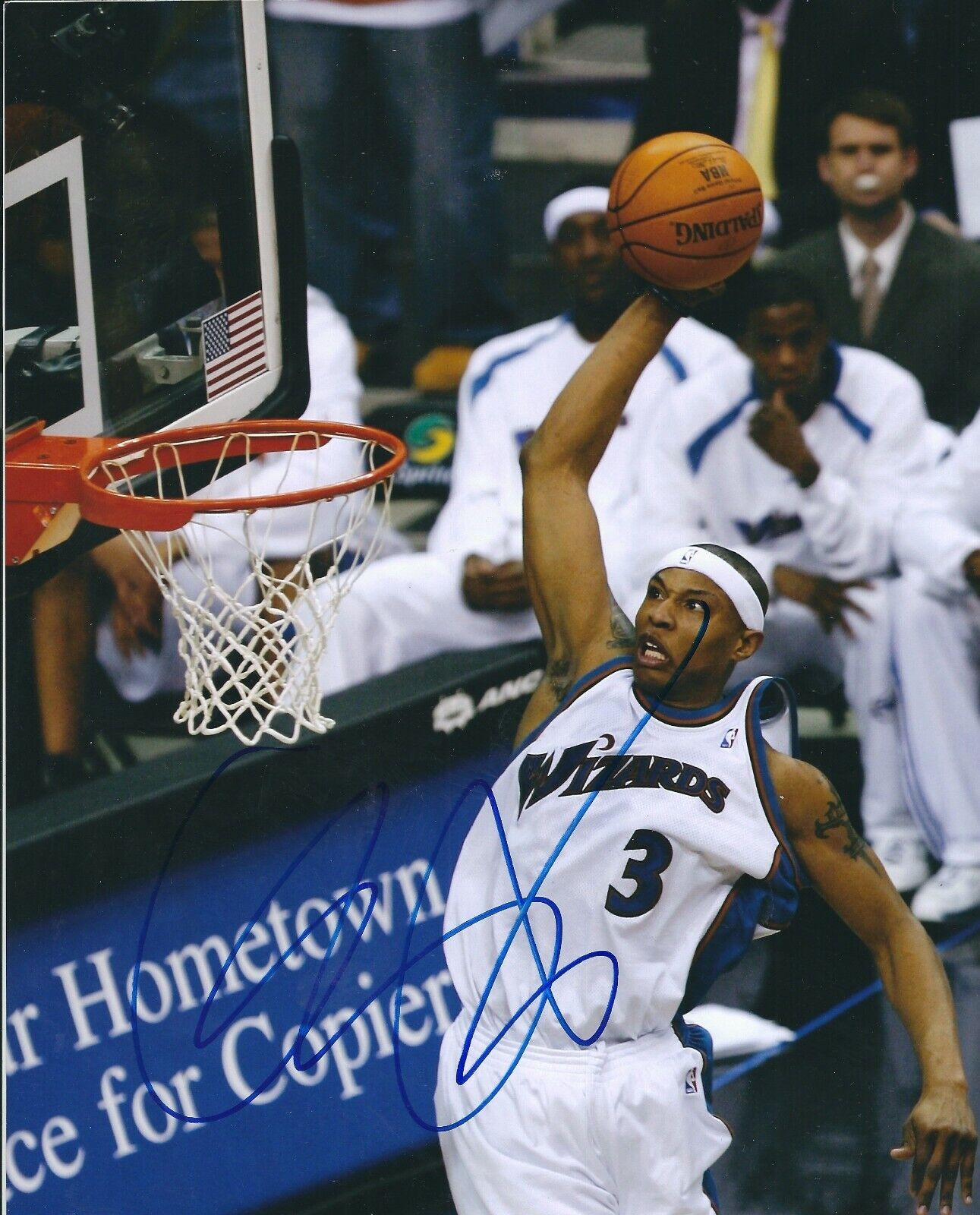 Autographed CARON BUTLER Washington Wizards 8X10 Photo Poster painting - w/COA