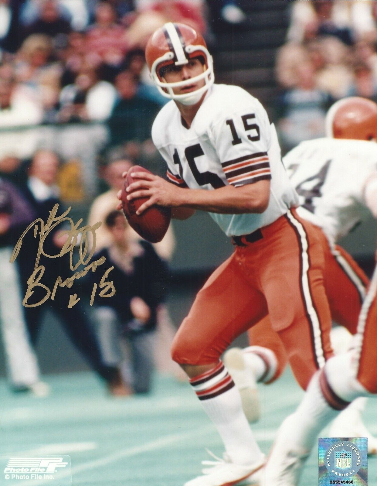 Signed 8x10 MIKE PHIPPS CLEVELAND BROWNS Autographed Photo Poster painting - w/COA