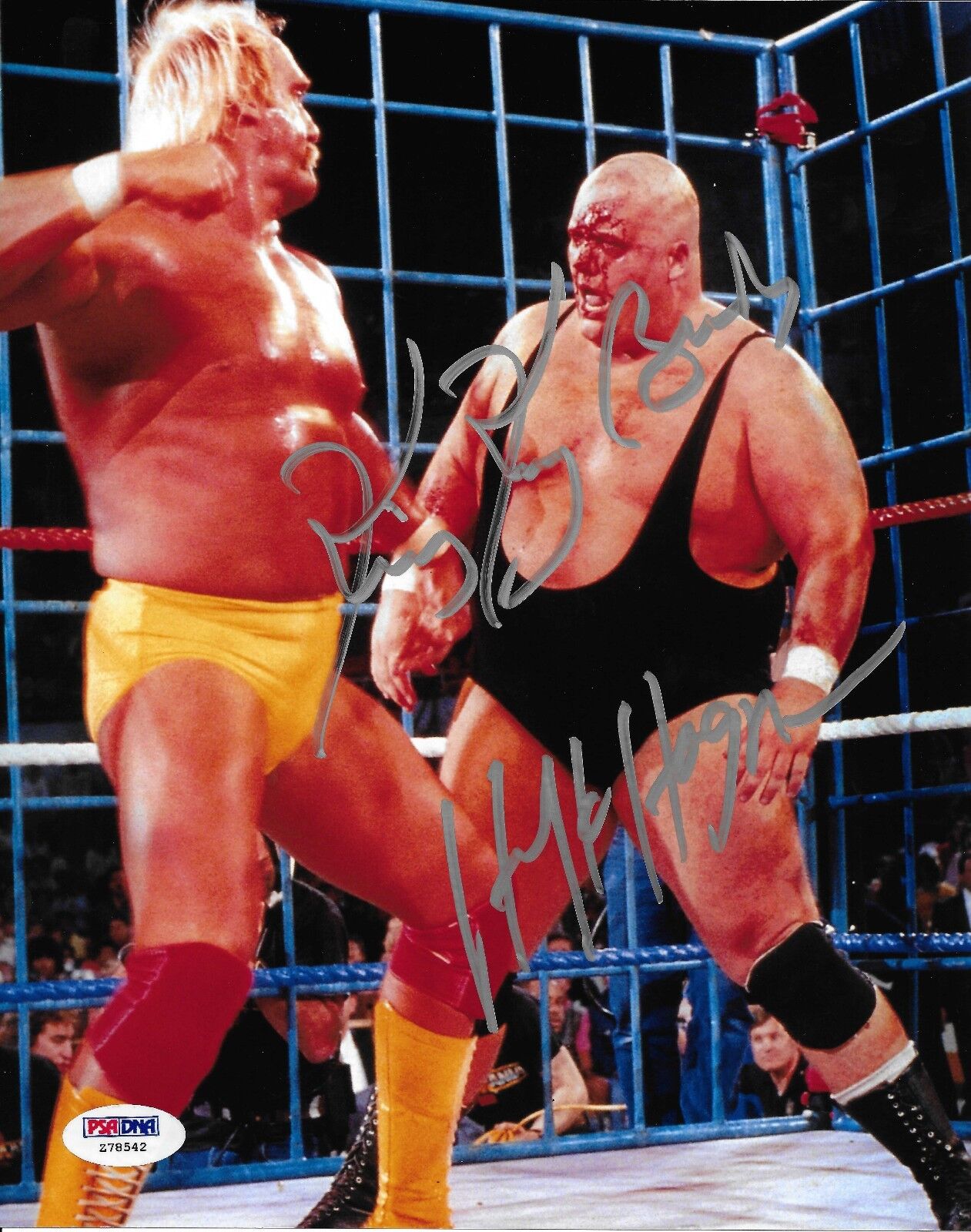 King Kong Bundy & Hulk Hogan Signed WWE 8x10 Photo Poster painting PSA/DNA COA Wrestlemania II 2