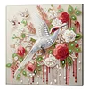 (Pre-Framed)White Bird-Special Shape Diamond Painting Kit(25x25cm)