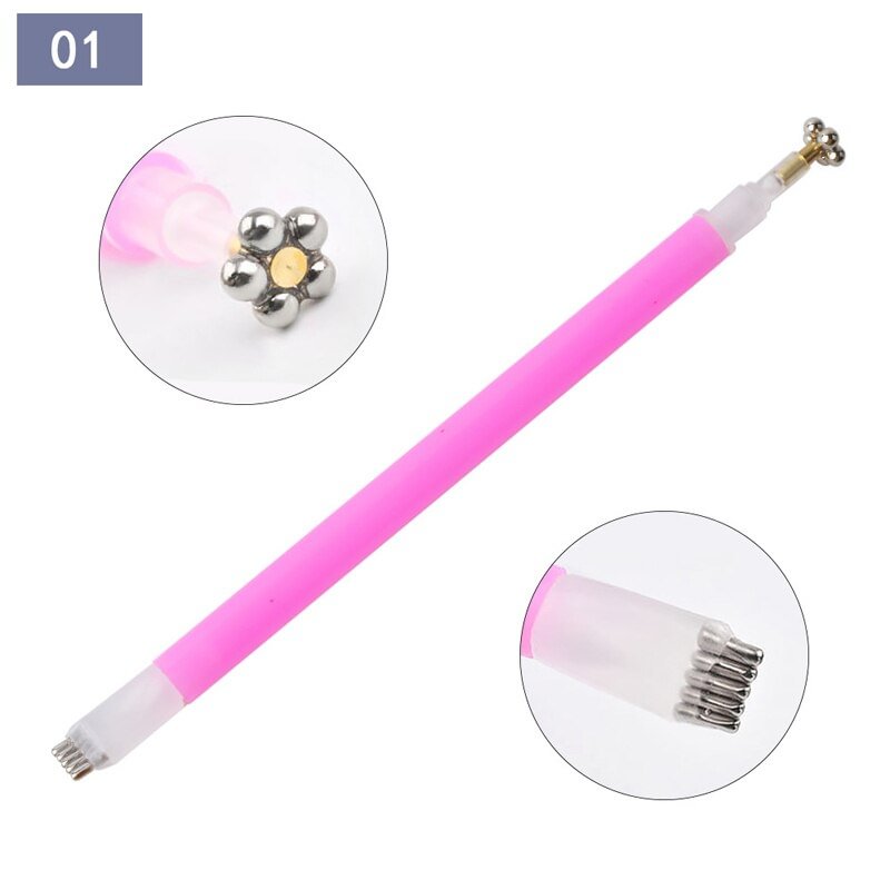 3D Line Strip Effect Strong Magnetic Pen Tools for Gel Varnish Tools Nail Art Magnet Stick Cat Eyes Magnet for Nail Gel Polish