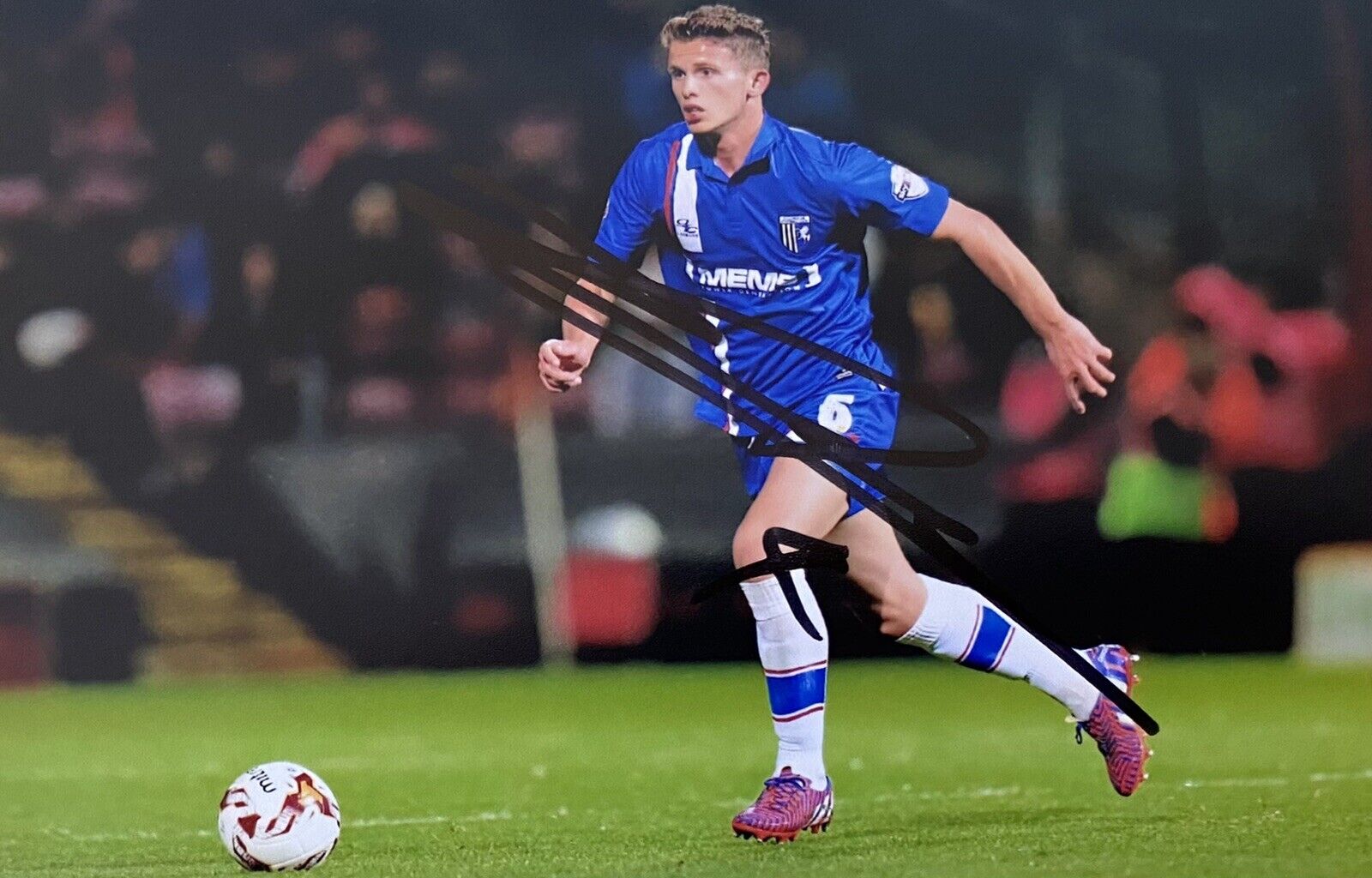 Jordan Houghton Genuine Hand Signed Gillingham 6X4 Photo Poster painting