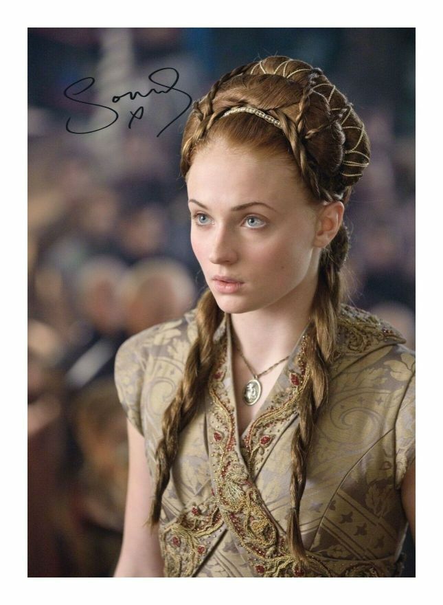 SOPHE TURNER - GAME OF THRONES AUTOGRAPH SIGNED PP Photo Poster painting POSTER