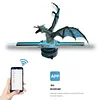 3D Hologram Fan Projector - 5.5" Wi-Fi LED Holographic Display for Halloween Advertising, Events, Exhibition User-Friendly App Control, 128 LED Beads, 700+ Video Materials & Dedicated Support