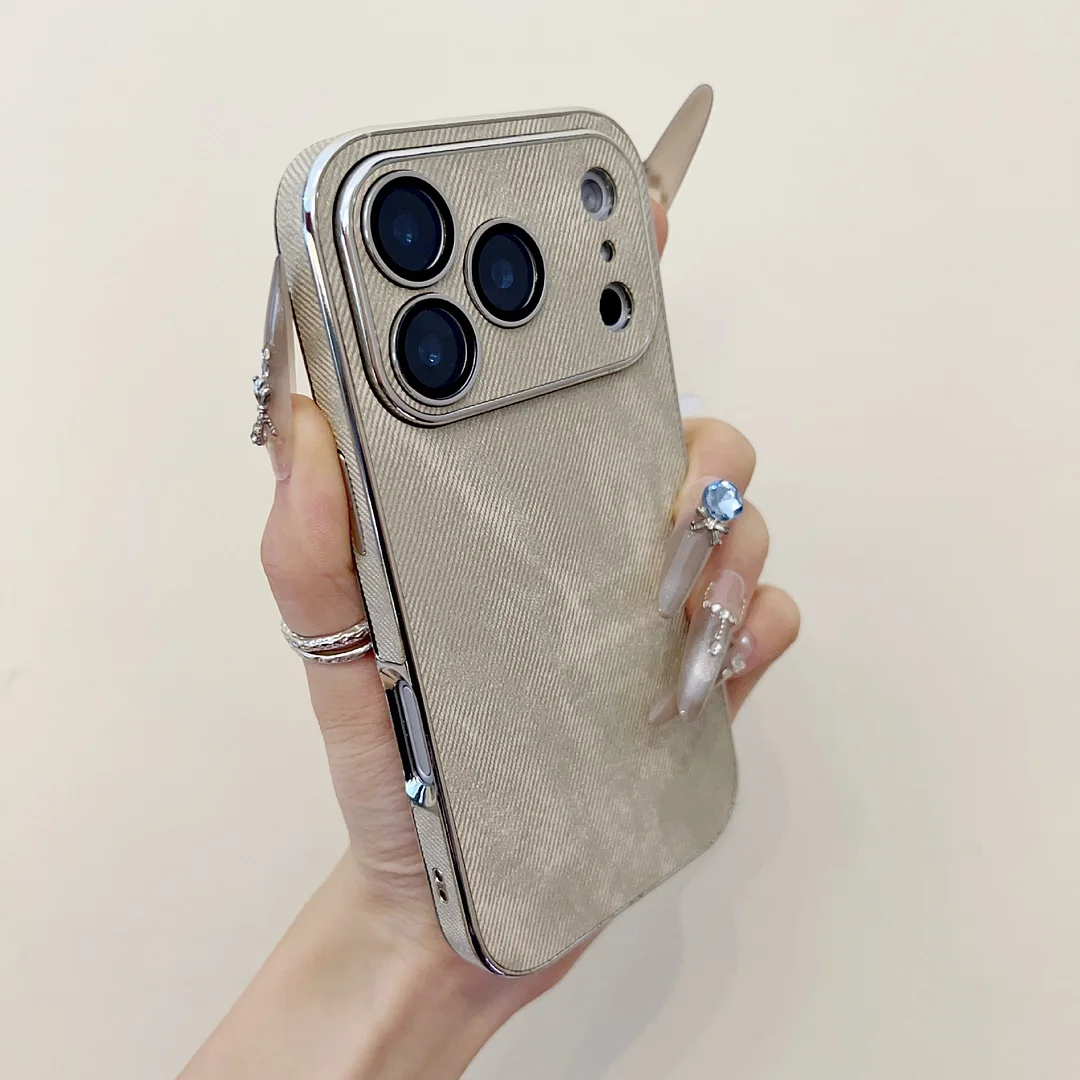 High-end denim leather texture suitable for iPhone 17 Pro max all-inclusive mobile phone case