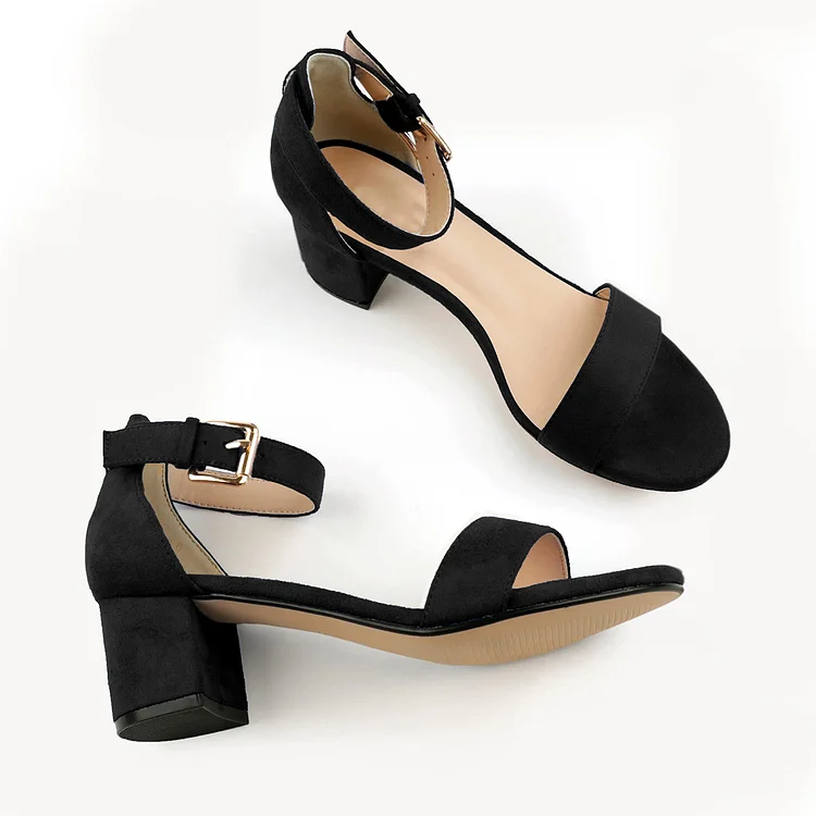 50mm/2 Inch Women's Chunk Low Heel Pump High Heels Sandals VOCOSI VOCOSI