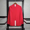 2007/2008 Retro Long Sleeve Manchester United Home Football Shirt 1:1 Thai Quality