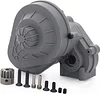 AMK Nylon RC Gearbox Gears Set Kit for 1/10 RC Crawler Car Axial SCX10 SCX10 II 90046 Upgrade Part (Black Complete Gearbox)