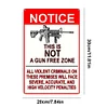 Notice This Is Not A Gun Free Zone - Vintage Metal Signs - 20*30cm/30*40cm - Warning