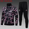2025 Germany Long Zipped Jacket Black Star Inkjet Football Shirt 1:1 Thai Quality