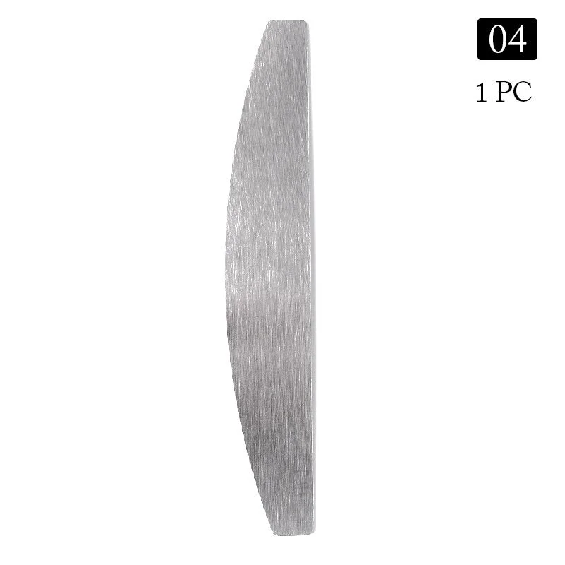 Double-Sided Straight Replacement Nail File SandPaper Pads With Metal Handle Grey /Black Buffer Strips 100/180/240 Remove-Nail Inspo