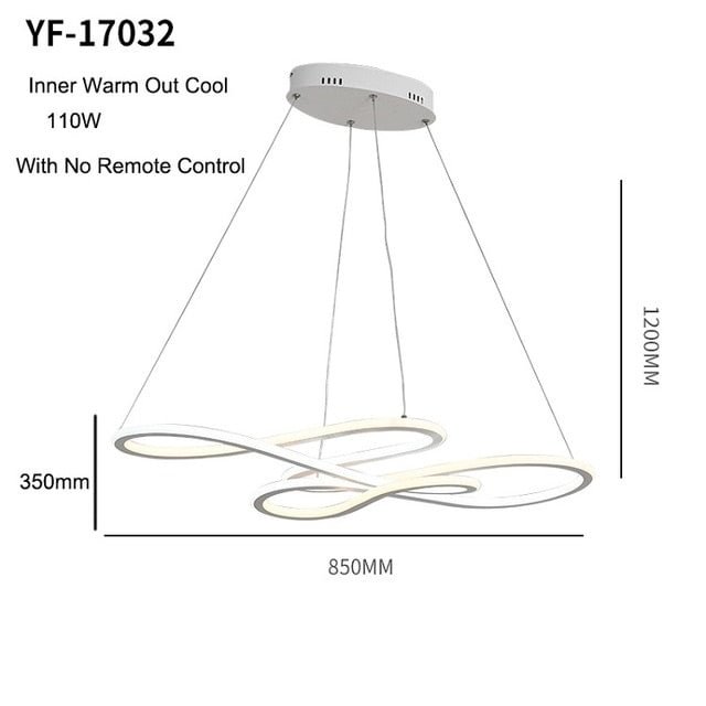 Double Glow Modern Led Pendant Light For Kitchen Dining Living Room Suspension Luminaire Hanging Pendant Lamp Fixtures
