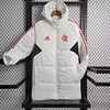 2024/2025 Flamengo White-Red Edge Soccer Long Cotton jacket 1:1 Thai Quality