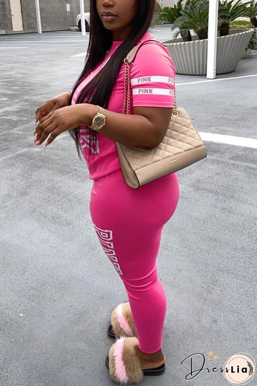 Casual Sport Letter Printed Set