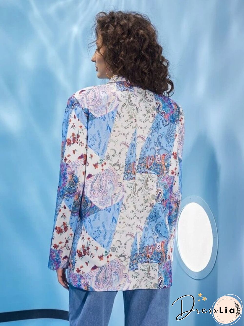 Spring And Summer Women's Suit Jacket One Button Printing Fashion Trend Temperament Commuter Women's Casual Small Suit Jacket