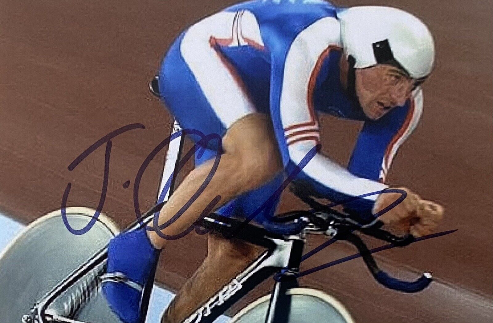 Jason Queally Genuine Hand Signed 6X4 Photo Poster painting - Team GB - Olympics - Cyclist. 4